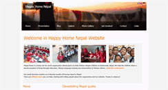 Desktop Screenshot of happyhomenepal.ch