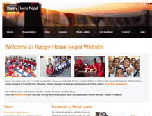 Tablet Screenshot of happyhomenepal.ch